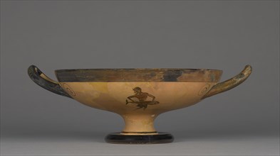 Wine Cup with a Fishmonger; Attributed to an artist close to the Theseus Painter, Greek, Attic, active about 510 - about 490 B.