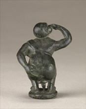 Statuette of a Comic Actor; Roman Empire; 1 - 125; Bronze; 6 cm, 2 3,8 in