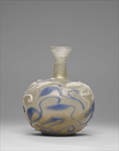 Snake-Thread Flask; Eastern Mediterranean; 3rd century; Glass; 14.2 cm, 5 9,16 in