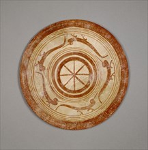 Plate with Birds; Attributed to the Heron Class, Etruscan, active 680 - 660 B.C., Caere, Etruria; 680 - 670 B.C; Terracotta