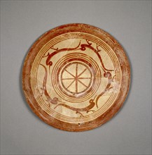 Plate with Birds; Attributed to the Heron Class, Etruscan, active 680 - 660 B.C., Caere, Etruria; 680 - 670 B.C; Terracotta