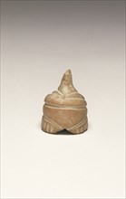 Standing Female Figure with Conical Head; Thessaly?, Greece; 6th - 5th millennium B.C; Terracotta; 4.7 x 3.5 cm