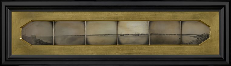Panorama of New London, Connecticut; Charles H. Gay, American, active New London 1847 - 1851, about 1851; Daguerreotype