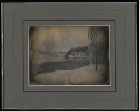 Winter scene at Niagara Falls; Platt D. Babbitt, American, 1823 - 1879, about 1853; Daguerreotype