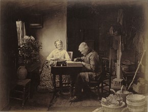 When the Day's Work is Done; Henry Peach Robinson, British, 1830 - 1901, London, England; 1877; Albumen silver print