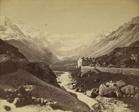 River running through mountain valley; Farnham Maxwell Lyte, British, 1828 - 1906, Pyrenees, France; 1857 - 1865; Albumen