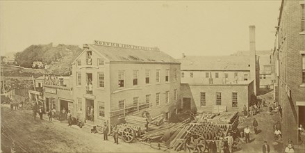 Alfred H. Vaughn's Iron Foundry; F. Hacker, American, active Providence, Rhode Island 1870s, about 1885; Albumen silver print