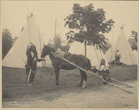 Sioux Litter; Adolph F. Muhr, American, died 1913, Frank A. Rinehart, American, 1861 - 1928, 1899; Platinum print; 19.1 x 23.7