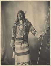 Four Bull, Assinaboines, Adolph F. Muhr, American, died 1913, Frank A. Rinehart, American, 1861 - 1928, 1898; Platinum print