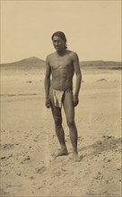 Native American Man; Frederick I. Monsen, American, 1865 - 1929, 1894 - 1906; Gelatin silver print; 47.1 x 29.2 cm