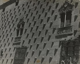 La Casa de las Conchas, Salamanca; Georg Reisner, German, 1911 - 1940, Salamanca, Spain; about 1937; Gelatin silver print