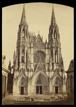 St. Ouen Cathedral, Rouen; Bisson Frères, French, active 1840 - 1864, Rouen, France; about 1858; Albumen silver print