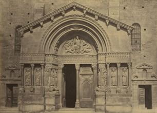 Church Doorway; Bisson Frères, French, active 1840 - 1864, about 1854 - 1864; Albumen silver print