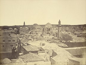 Top View of Jerusalem; James Robertson, English, 1813 - 1888, Felice Beato, 1832 - 1909, Antonio Beato
