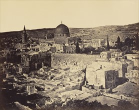 Mount Moriah and the Mosk of Omar; James Robertson, English, 1813 - 1888, Felice Beato, 1832 - 1909