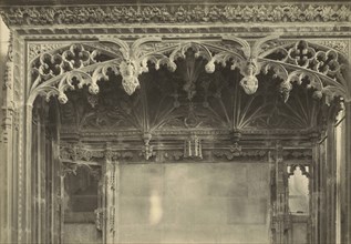 Wells Cathedral: Canopy of Altar in Bishop Sugar's Chantry; Frederick H. Evans, British, 1853 - 1943, 1903; Gelatin silver