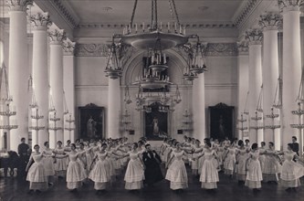 Dancing Lesson, the  Mazurka; Karl Karlovitz Bulla, Russian, 1854 - 1929, before 1917; Gelatin silver print; 18.4 x 27.9 cm