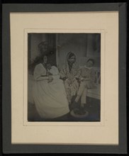 Group portrait of two mothers and two children; Jean-Gabriel Eynard, Swiss, 1775 - 1863, about 1843; Daguerreotype