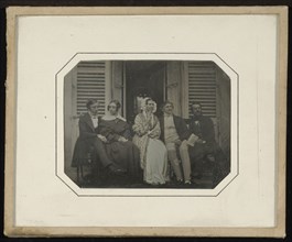 Group portrait of five; Jean-Gabriel Eynard, Swiss, 1775 - 1863, about 1843; Daguerreotype