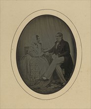 Jean-Gabriel Eynard and Mme. Eynard-Lullin; Jean-Gabriel Eynard, Swiss, 1775 - 1863, about 1843; Daguerreotype