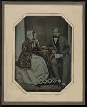 Jean-Gabriel and Anne-Charlotte-Adélaide Eynard; Jean-Gabriel Eynard, Swiss, 1775 - 1863, about 1845; Daguerreotype