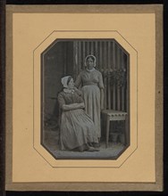 Portrait of Two Servants: Lisette Gilliard and Susette; Jean-Gabriel Eynard, Swiss, 1775 - 1863, 1847 - 1850; Daguerreotype