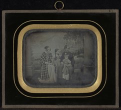M and M de Regny and Their Children; Jean-Gabriel Eynard, Swiss, 1775 - 1863, 1849; Daguerreotype