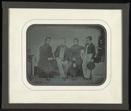 Group portrait of four members of the Circle of Eynard-Lullin; Jean-Gabriel Eynard, Swiss, 1775 - 1863, August 1845