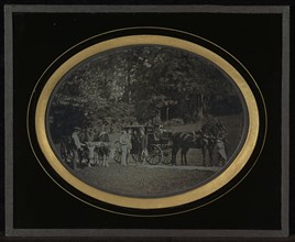 Roadside Scene; Jean-Gabriel Eynard, Swiss, 1775 - 1863, about 1856; Daguerreotype