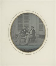 Portrait of Jean-Gabriel Eynard and an  man; Jean-Gabriel Eynard, Swiss, 1775 - 1863, about 1845; Daguerreotype