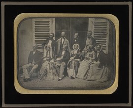 Family and Friends at Fleur d'Eau; Jean-Gabriel Eynard, Swiss, 1775 - 1863, about 1850; Daguerreotype