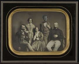 Charles and Sophie Eynard and Their Children; Jean-Gabriel Eynard, Swiss, 1775 - 1863, about 1856; Daguerreotype