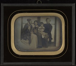 Portrait of The Regny family at Beaulieu; Jean-Gabriel Eynard, Swiss, 1775 - 1863, 1849; Daguerreotype