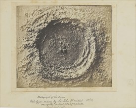 Moon Crater; late 1850s; Salted paper print from a collodion negative; 13 × 16.5 cm, 5 1,8 × 6 1,2 in