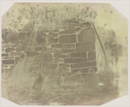 Wall in Melon Ground, Lacock Abbey; William Henry Fox Talbot, English, 1800 - 1877, May 2, 1840; Photogenic drawing negative
