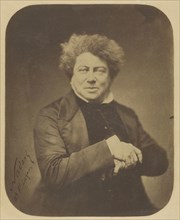 Alexander Dumas, père, Nadar, Gaspard Félix Tournachon, French, 1820 - 1910, 1855; Salted paper print; 23.5 × 18.7 cm
