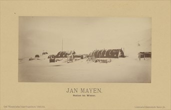 Jan Mayen, Station im Winter;, Linienschiffs-Lieutenant, Richard Basso, German ?, active 1882 - 1883, Jan Mayen, Norway; 1882