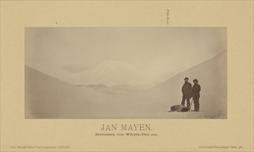 Jan Mayen, Beerenberg vom Wilczek-Thal aus;, Linienschiffs-Lieutenant, Richard Basso, German ?, active 1882 - 1883, Jan Mayen