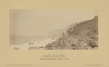Jan Mayen, Weyprecht-Gletscher, Absturz in See;, Linienschiffs-Lieutenant, Richard Basso, German ?, active 1882 - 1883)