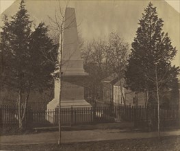 Monument to John Andre; Silas A. Holmes, American, 1820 - 1886, New York, Westchester, United States; 1860 - 1869; Albumen