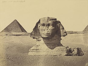 The Sphinx and The Third Pyramid of Geezah, Egypt; Wilhelm Hammerschmidt, German, born Prussia, died 1869, about 1860; Albumen
