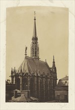 La Sainte-Chapelle, Paris; Bisson Frères, French, active 1840 - 1864, Paris, France; about 1854 - 1864; Albumen silver print