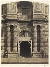 Entrance to the Imperial Library, the Louvre Palace, Paris; Bisson Frères, French, active 1840 - 1864, Paris, France
