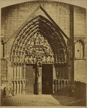Notre Dame Cathedral, Paris; Bisson Frères, French, active 1840 - 1864, Paris, France; about 1857; Albumen silver print