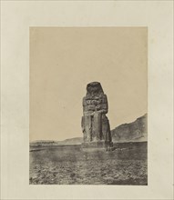 Thèbes. Gournah. Colosse de droite; John Beasly Greene, American, born France, 1832 - 1856, Gournah, Egypt; 1853 - 1854; Salted
