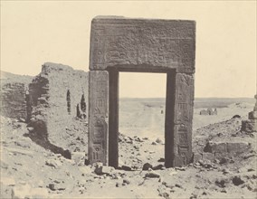 El Assasif, Porte de Granit Rose, No. 2; John Beasly Greene, American, born France, 1832 - 1856, El Assasif, Egypt; 1853 - 1854