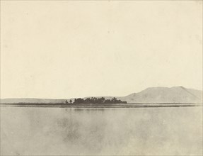 Thèbes, Village de Ghezireh; John Beasly Greene, American, born France, 1832 - 1856, Ghezireh, Egypt; 1853 - 1854; Salted paper