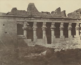 The Birth House of Isis, Philae; John Beasly Greene, American, born France, 1832 - 1856, 1853 - 1854; Salted paper print