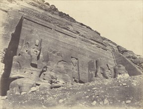 Ibsamboul. Spéos de Phré; John Beasly Greene, American, born France, 1832 - 1856, Abu Simbel, Egypt; 1853 - 1854; Salted paper