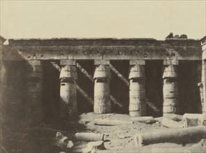 Court of the Temple of Ramesses III, Medinet Habu; John Beasly Greene, American, born France, 1832 - 1856, 1853 - 1854; Salted